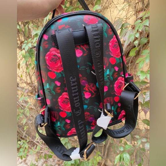 NWT JUICY COUTURE WOMENS MINI BACKBAG PATTERN'S PETAL ROSES - Picture 5 of 9